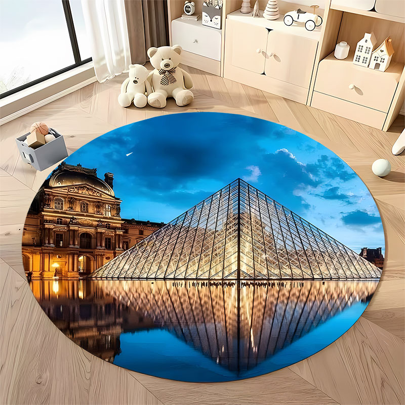 Home Toilet Bathroom Design - Free shipping! Elegant Louvre Landmark Design