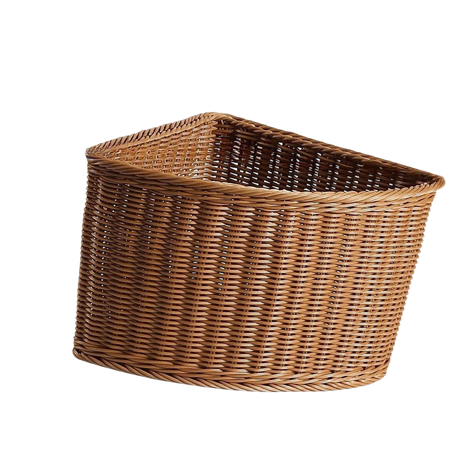 Home Essentials Bathroom Cabinet - Decorative Plastic Storage Basket Fan Shape