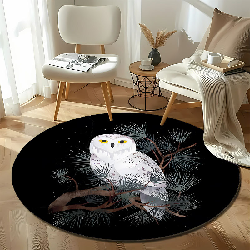 Home Toilet Bathroom Design - Free shipping! Snowy Owl Forest Design