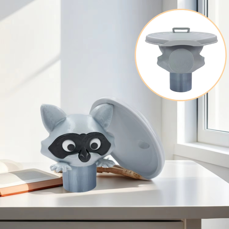 Home Decor Bathroom Ideas - Cute Raccoon Toilet Paper Holder Playful
