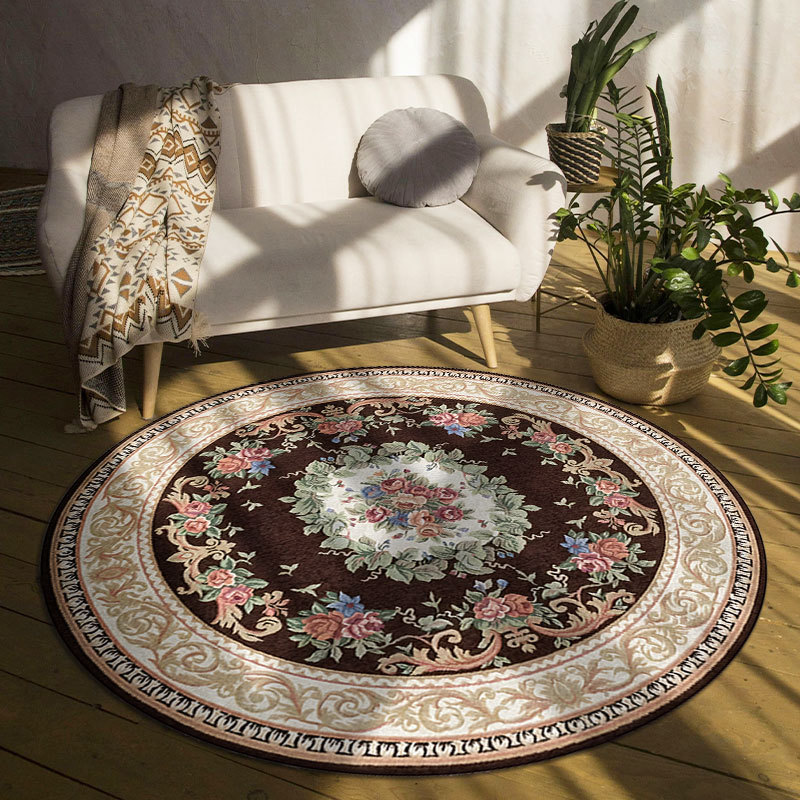 Bohemian Round Rugs Floral Med - Home Toilet Bathroom Design 评论和价格