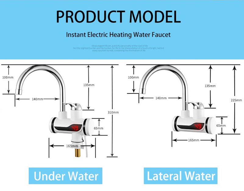 3000W EU Plug Instant Electric - Home Bathroom Water Heater 评论和价格