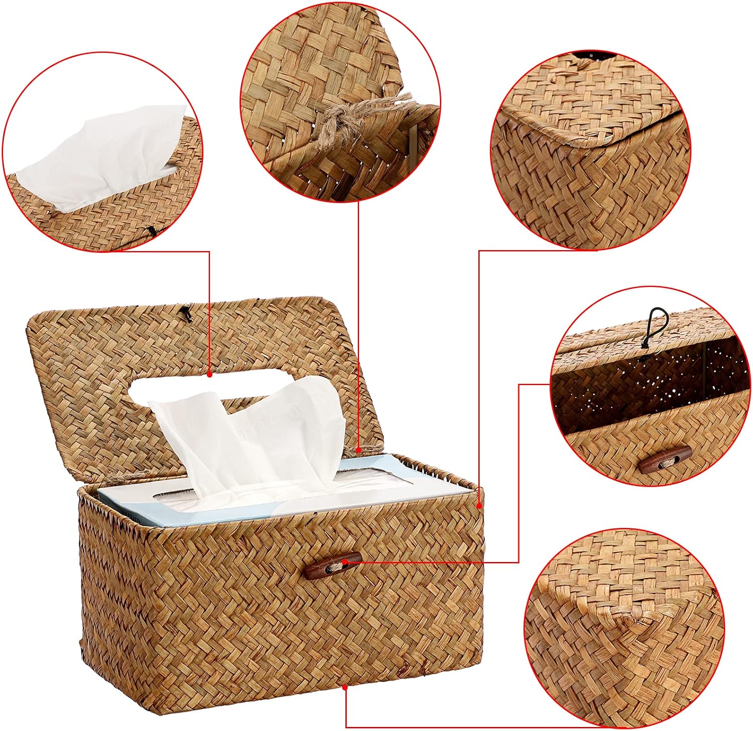 Large Rectangle Seagrass Tissu - Home Bathroom Images 评论和价格
