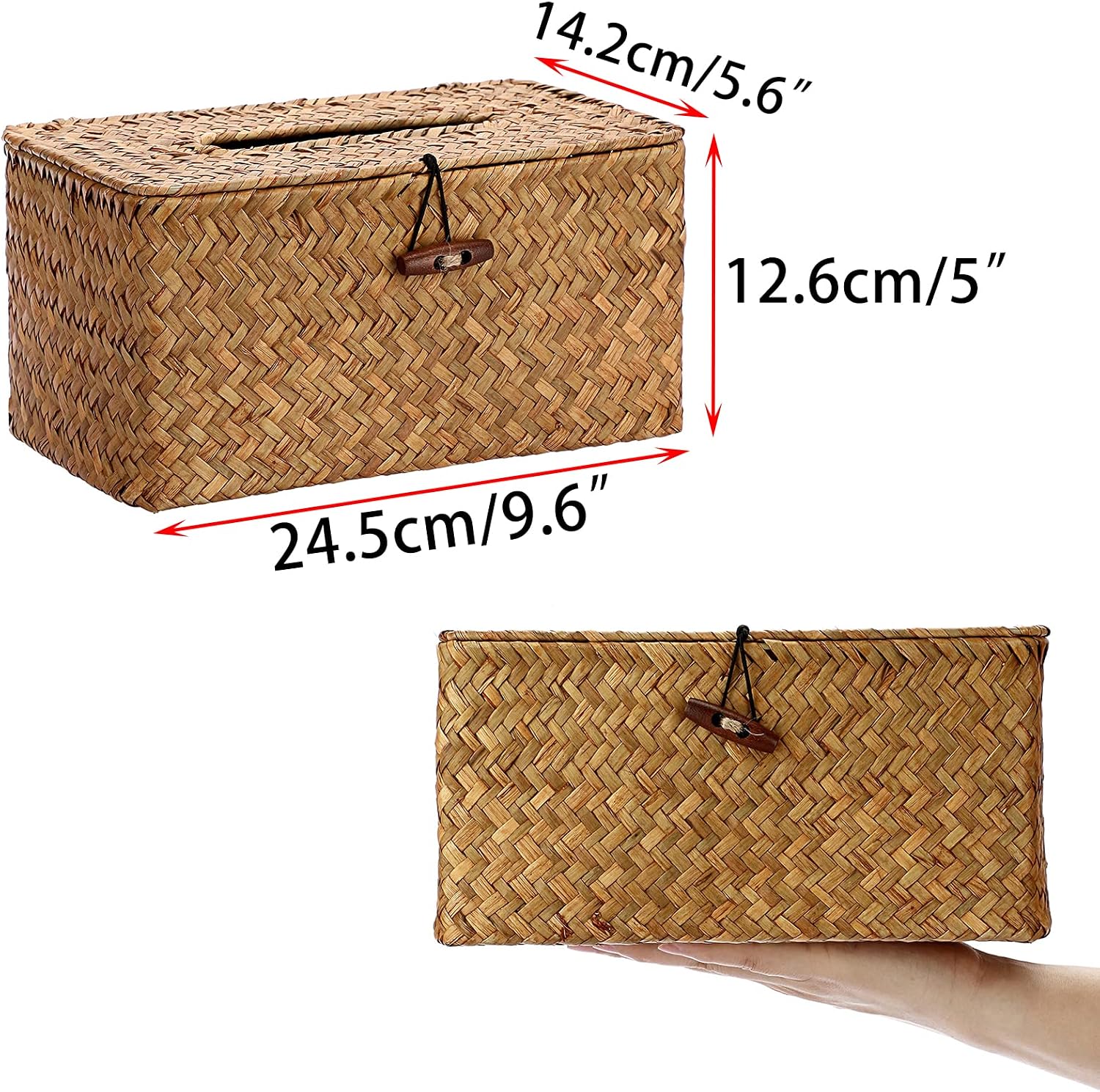 Large Rectangle Seagrass Tissu - Home Bathroom Images 评论和价格