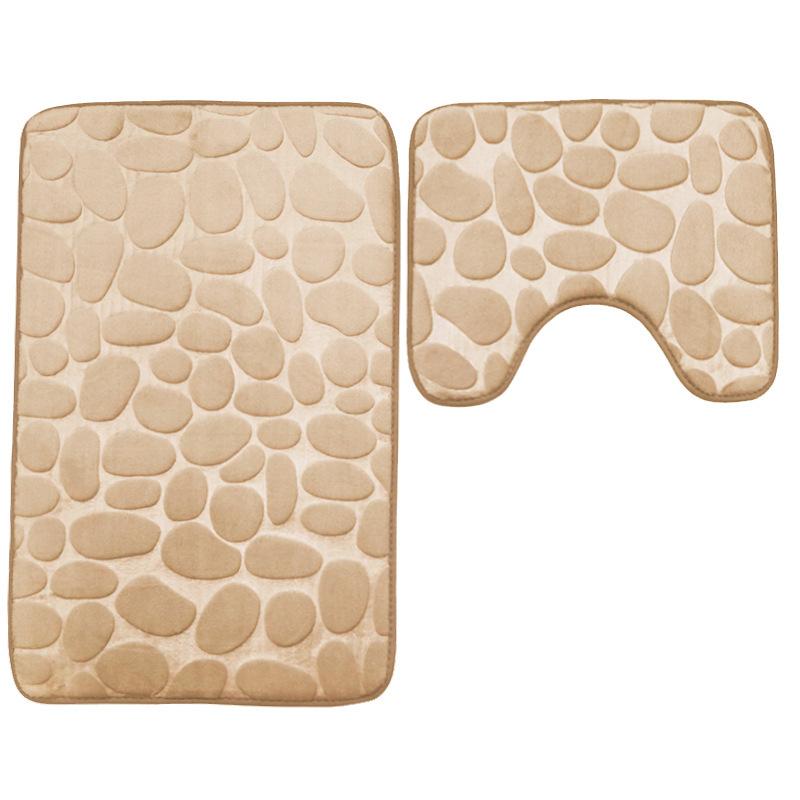 1/2 Piece Grey Bathroom Rug Se - Home Toilet Bathroom Design 评论和价格