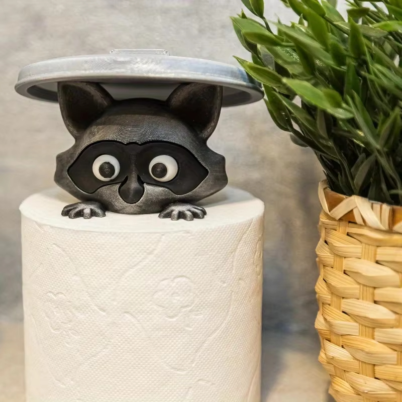 Cute Raccoon Toilet Paper Hold - Home Decor Bathroom Ideas 评论和价格