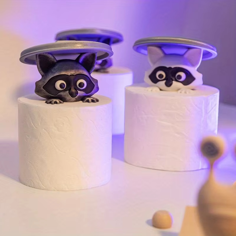 Cute Raccoon Toilet Paper Hold - Home Decor Bathroom Ideas 评论和价格