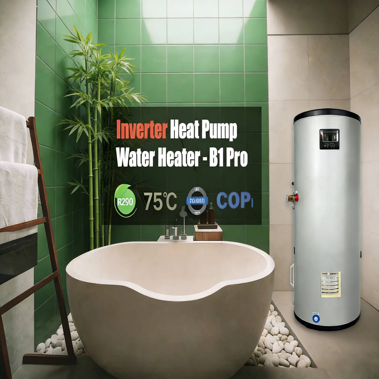 200L All-in-One Heat Pump Wate - Home Bathroom Water Heater 评论和价格