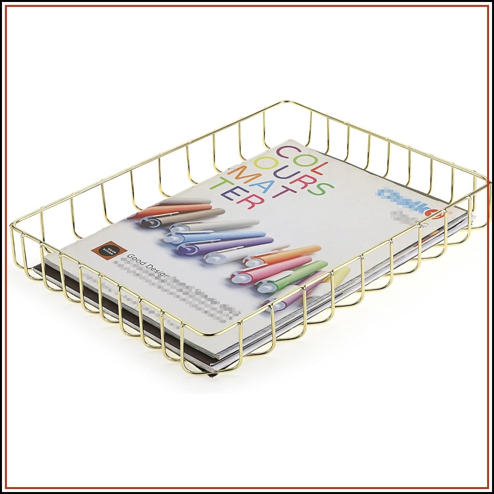 Elegant Gold Wire Desk Tray fo - Home Bathroom Images 评论和价格