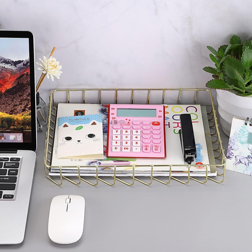 Elegant Gold Wire Desk Tray fo - Home Bathroom Images 评论和价格