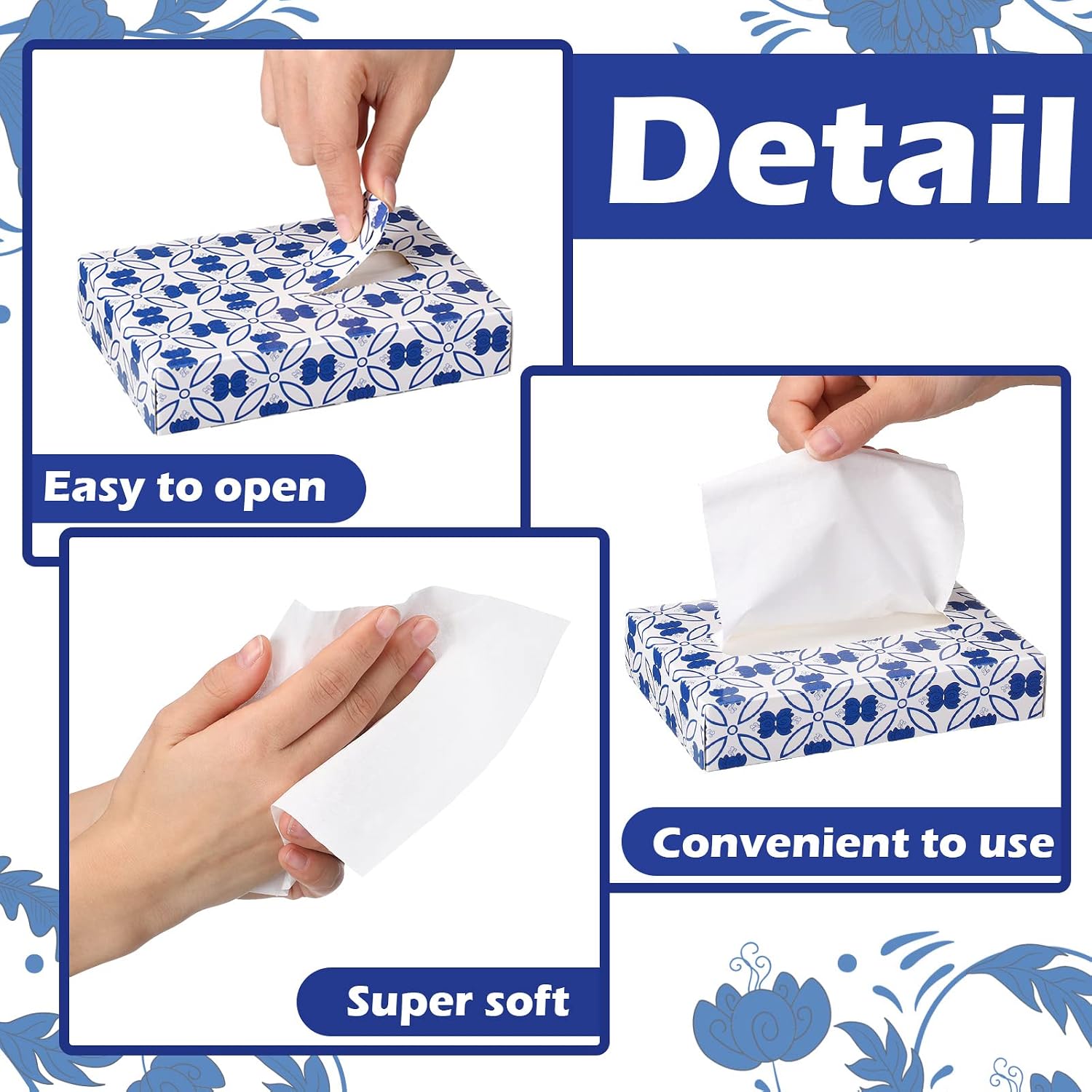 24 Packs 960 Sheets Facial Tis - Home Bathroom Images 评论和价格