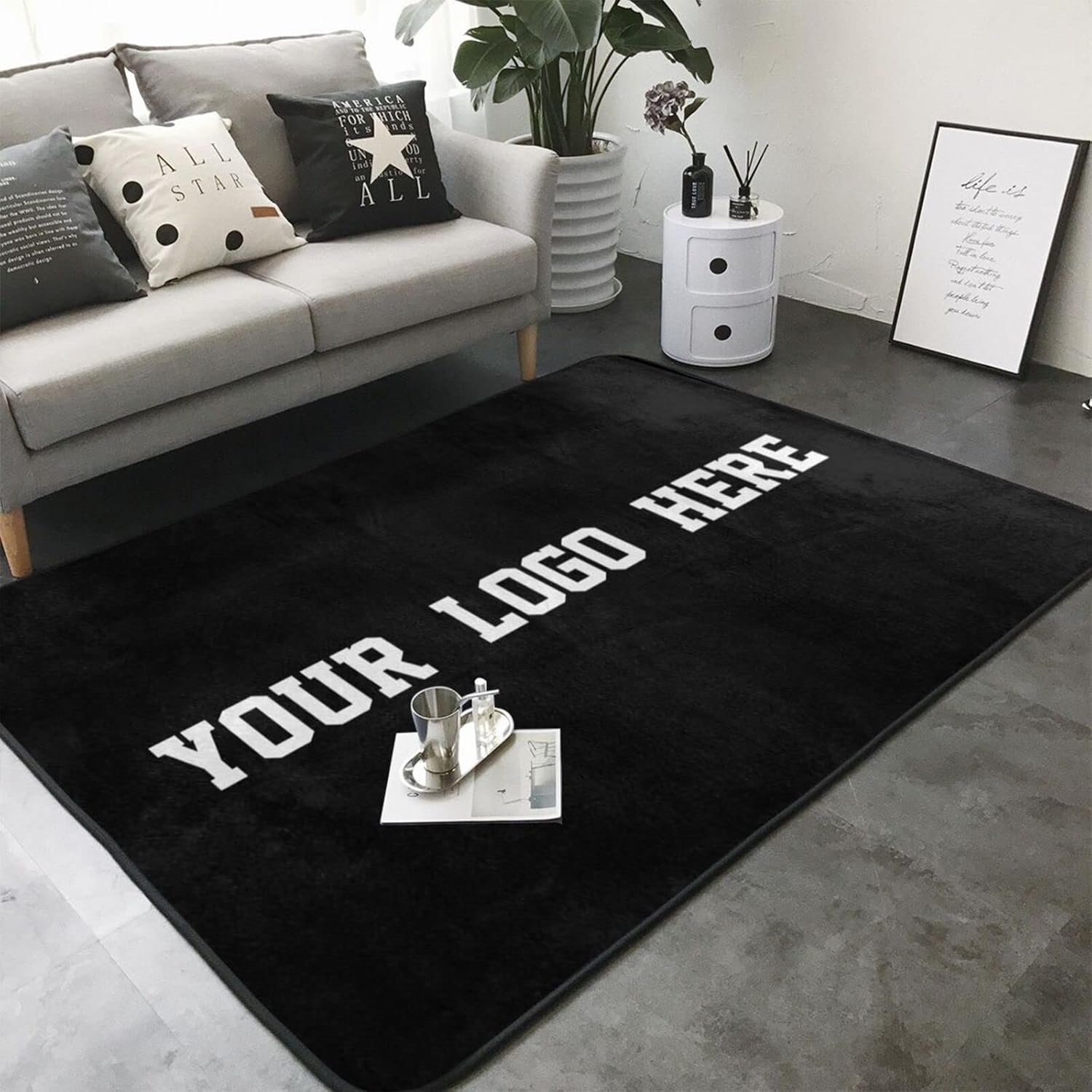 Custom Rug Personalized Area C - Home Bathroom Images 评论和价格