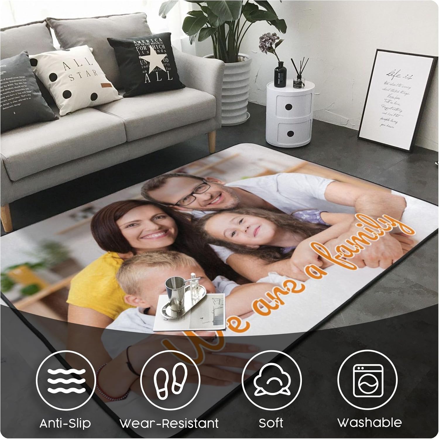 Custom Rug Personalized Area C - Home Bathroom Images 评论和价格