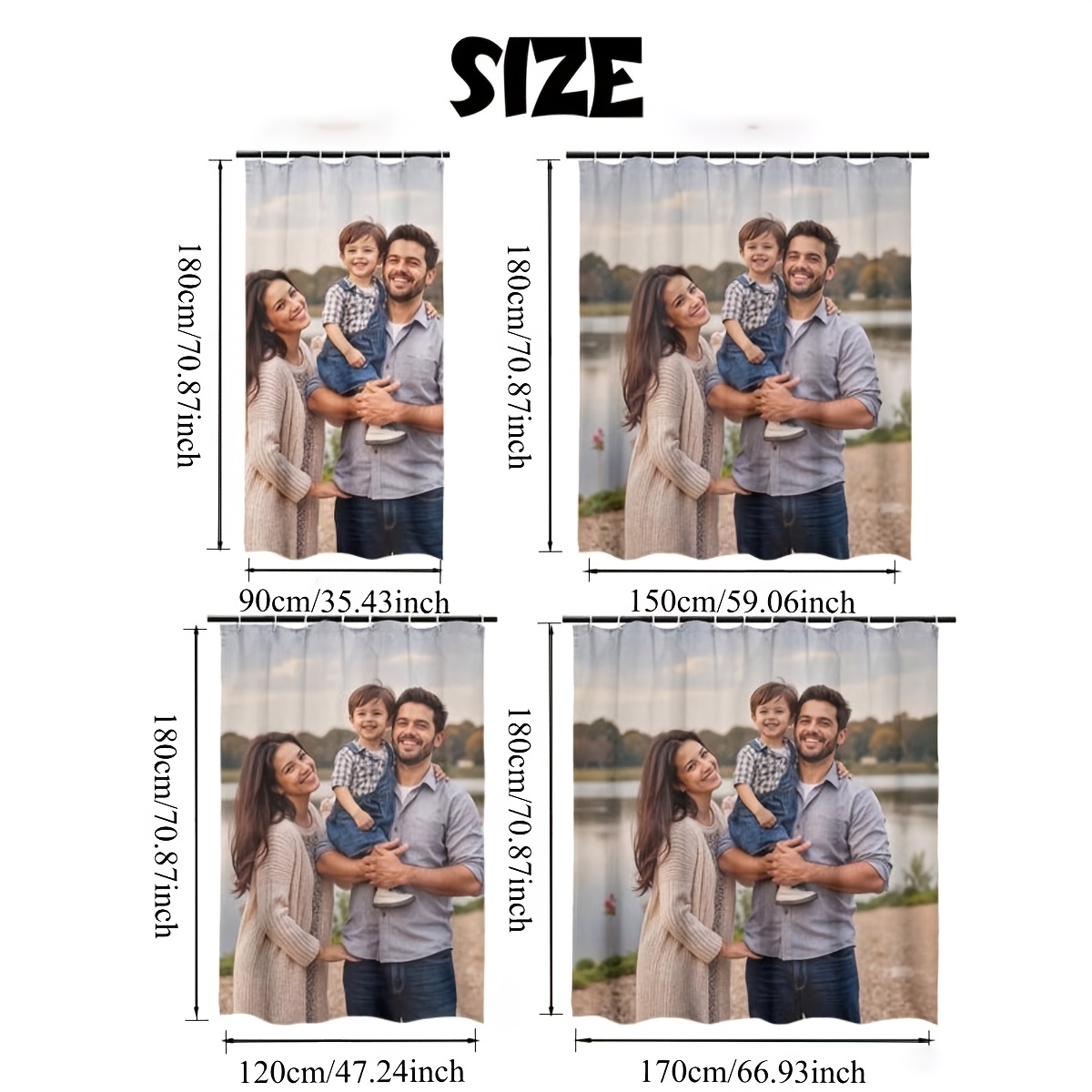 Custom Photo Shower Curtain, P - Home Bathroom Images 评论和价格