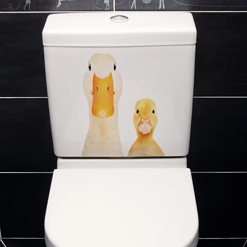 Funny Ducks Wall Stickers, Toi - Home Bathroom Floor Tiles 评论和价格