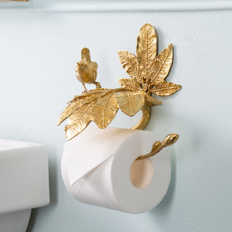 Solid Brass Luxury Toilet Pape - Home Toilet Bathroom Design 评论和价格