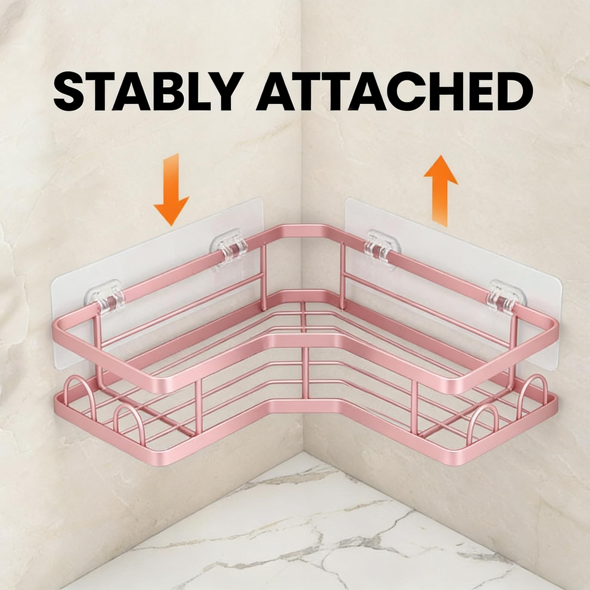 5Pcs Minimalist Pink Shower Or - Home Essentials Bathroom Storage 评论和价格