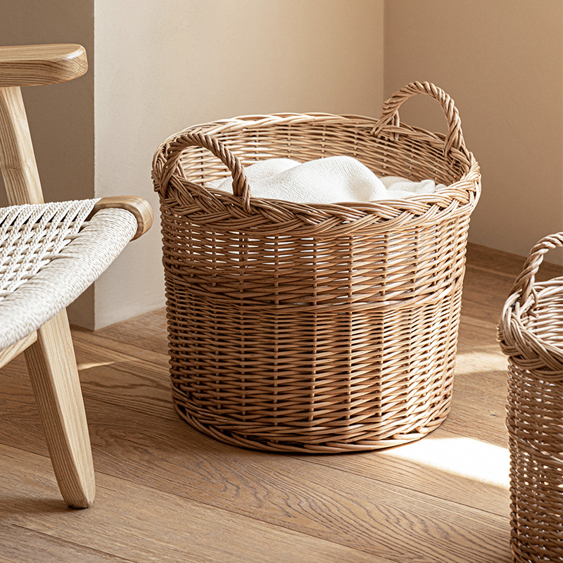 Woven Laundry Hamper with Hand - Home Essentials Bathroom Storage 评论和价格