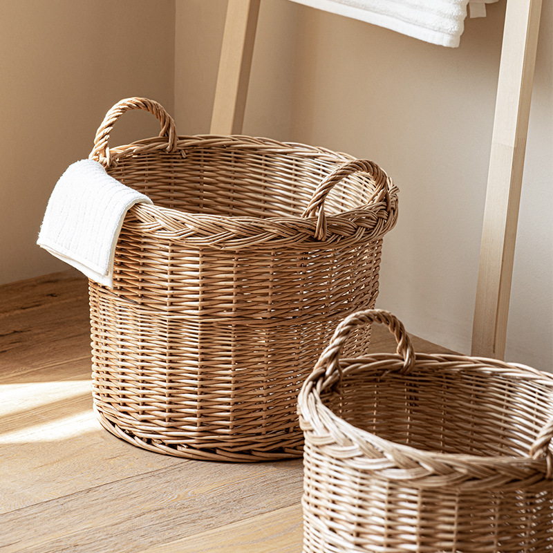 Woven Laundry Hamper with Hand - Home Essentials Bathroom Storage 评论和价格