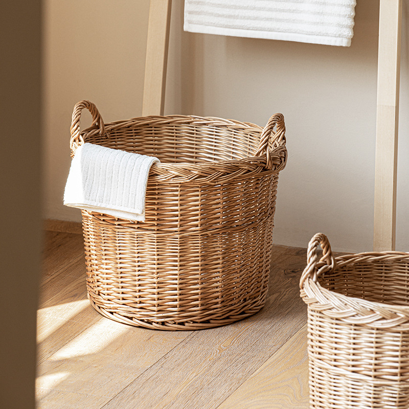 Woven Laundry Hamper with Hand - Home Essentials Bathroom Storage 评论和价格