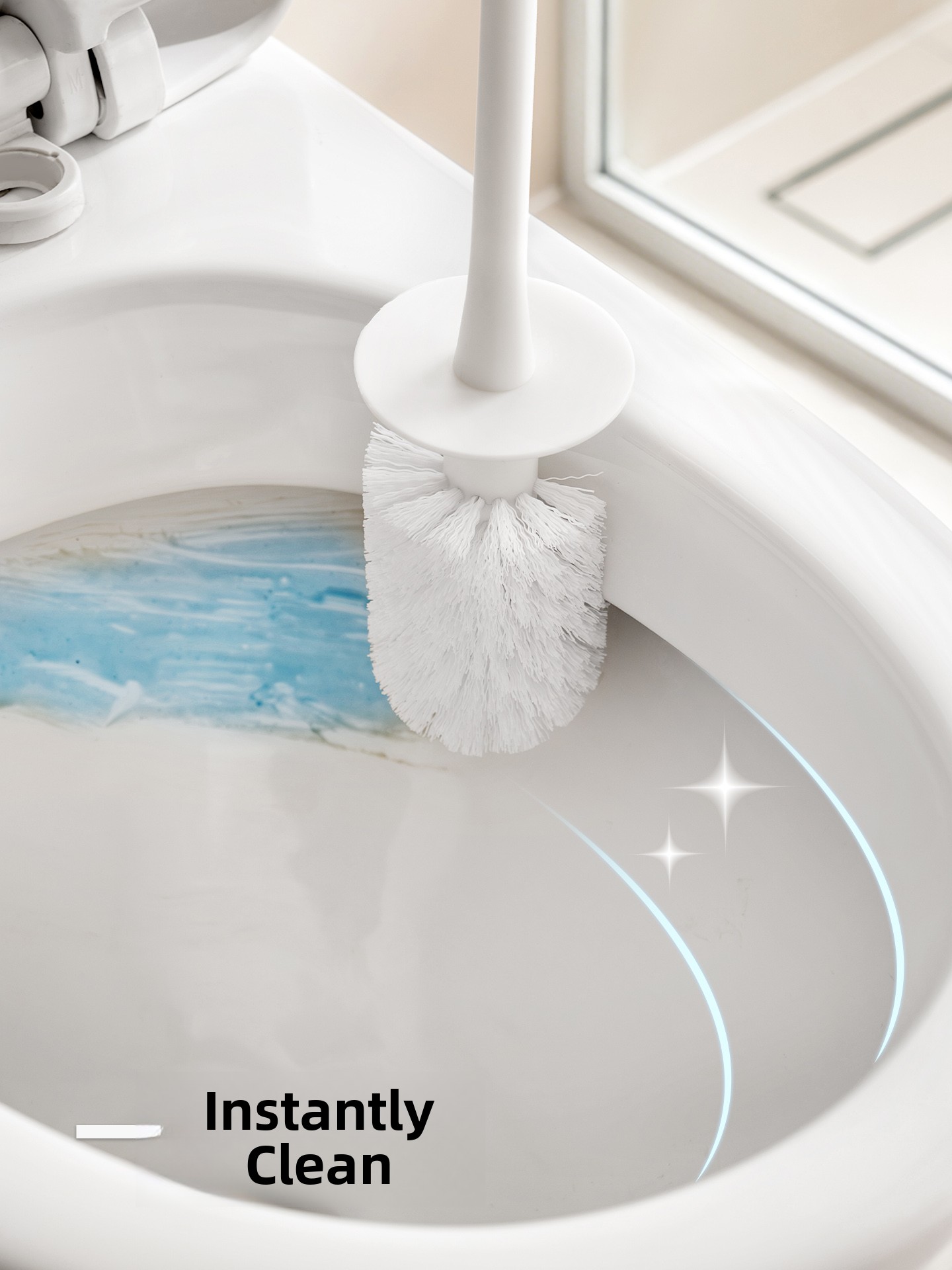 Corner Toilet Brush Wall Mount - Home Needs Bathroom Cleaning 评论和价格