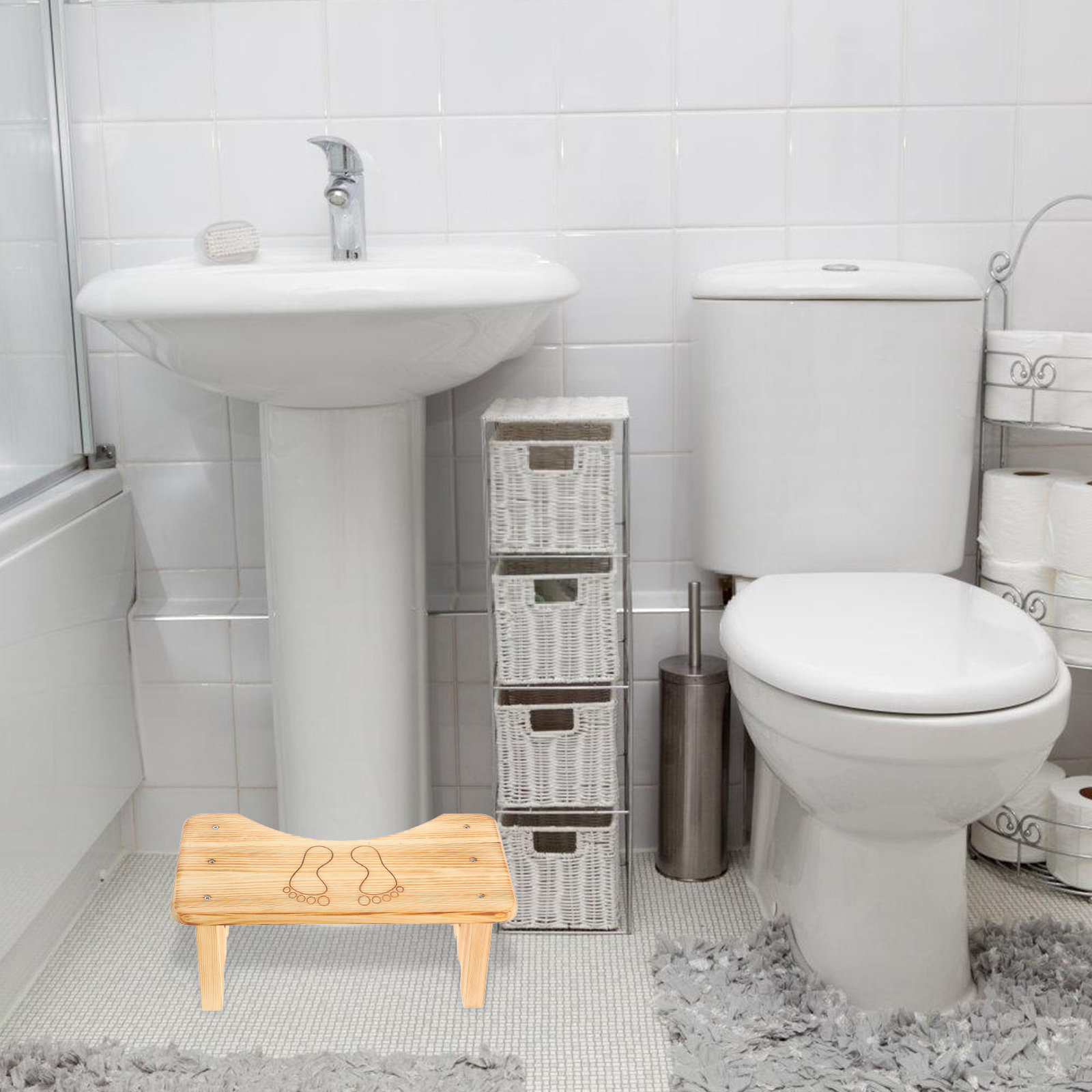 Toilet Step Stool Adult Solid  - Home Toilet Bathroom Design 评论和价格