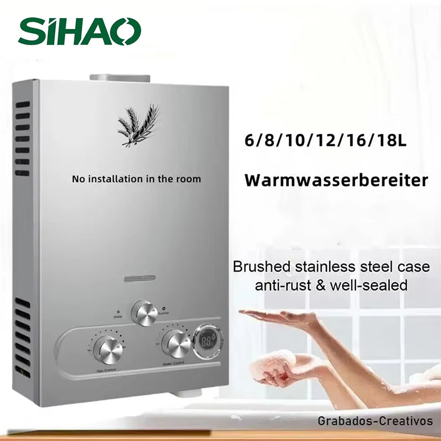 SIHAO 12L 16L 18L GPM LPG Gas  - Home Bathroom Water Heater 评论和价格