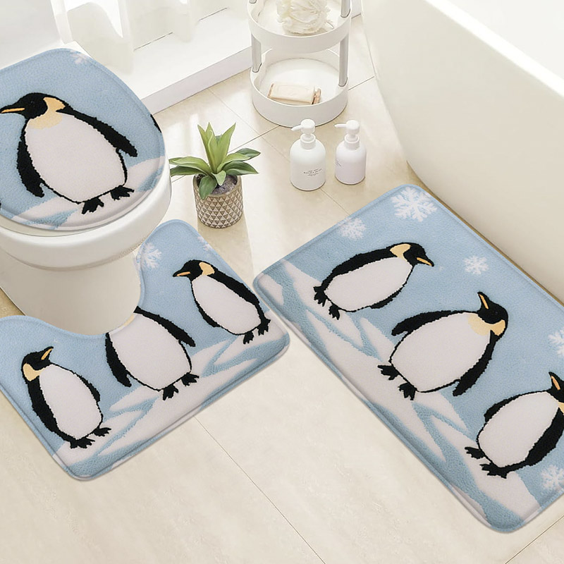 3pcs cartoon image flannel car - Home Bathroom Images 评论和价格