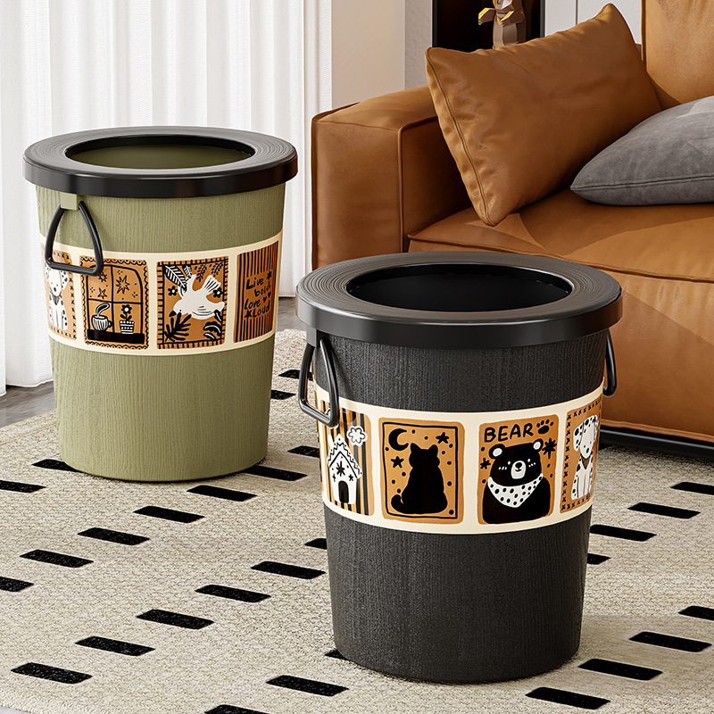 Vintage-Style Large Trash Bin  - Home Essentials Bathroom Storage 评论和价格