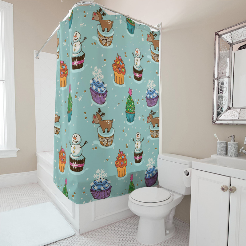 TU Charming Christmas Shower C - Home Decor Bathroom Ideas 评论和价格