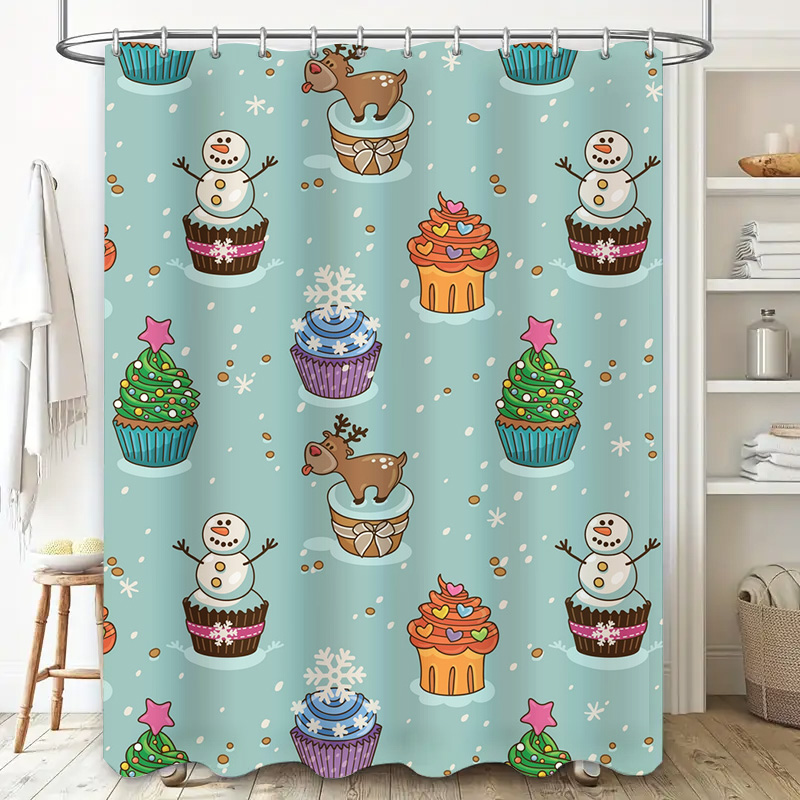 TU Charming Christmas Shower C - Home Decor Bathroom Ideas 评论和价格