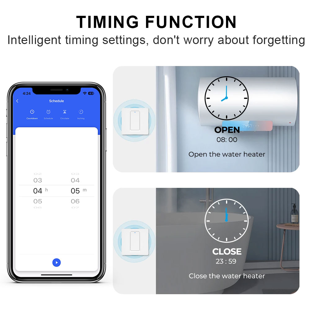 Smart Water Heater Switch/WiFi - Home Bathroom Water Heater 评论和价格