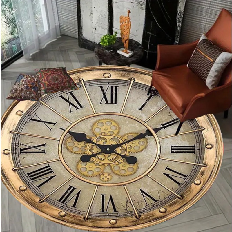 Vintage Clock Design Round Car - Home Toilet Bathroom Design 评论和价格