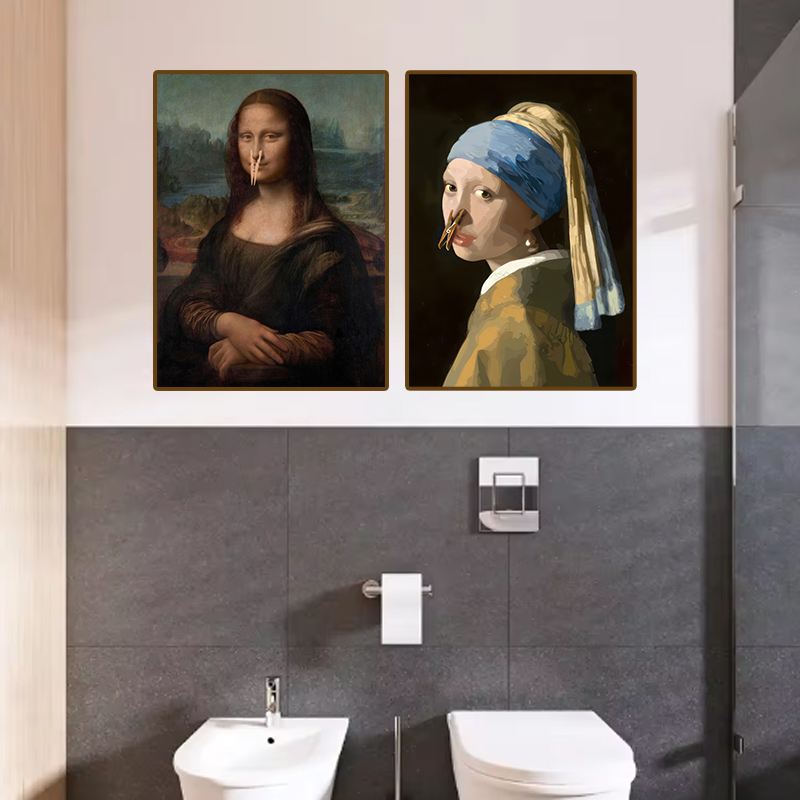 1pc Funny Abstract Bathroom To - Home Toilet Bathroom Design 评论和价格