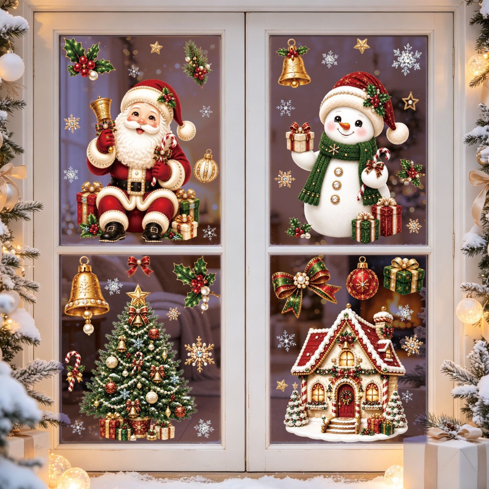Christmas 2027 New Window Stic - Home Bathroom Floor Tiles 评论和价格