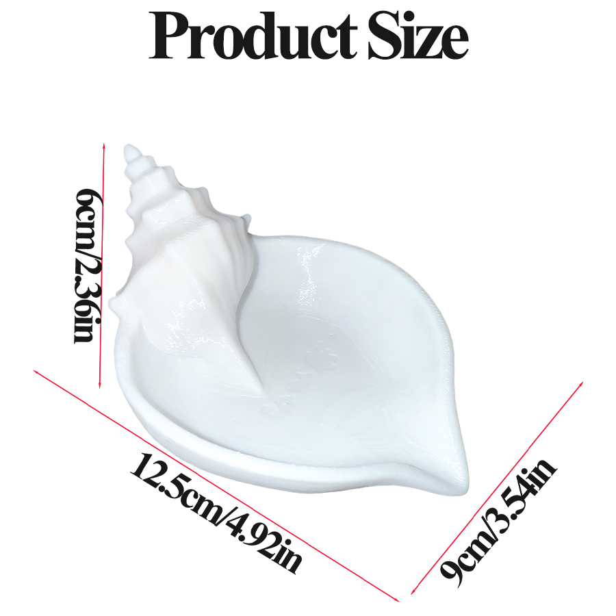 Nordic Style Matte White Conch - Home Essentials Bathroom Storage 评论和价格