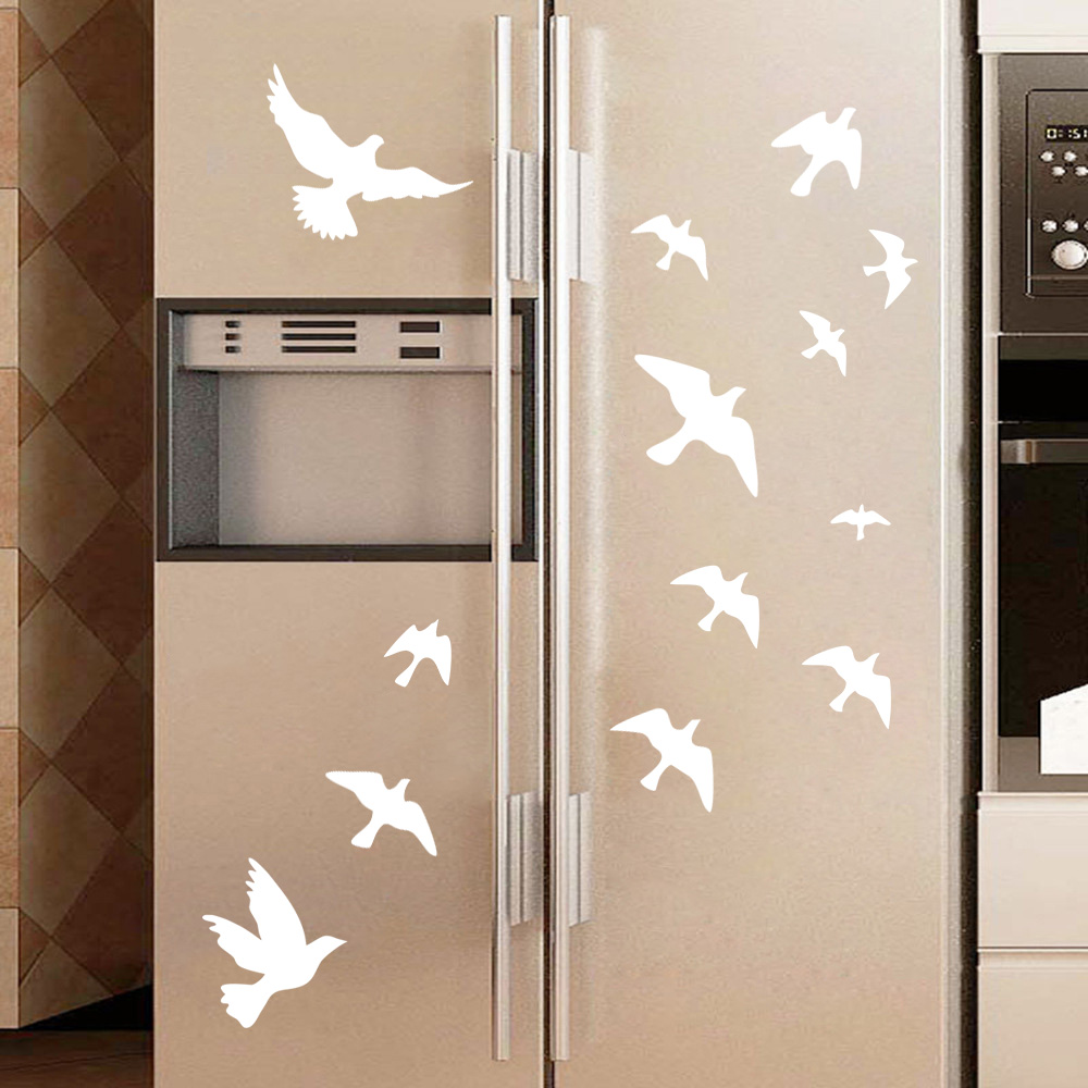 12Pcs/set Bird Wall Stickers H - Home Bathroom Floor Tiles 评论和价格