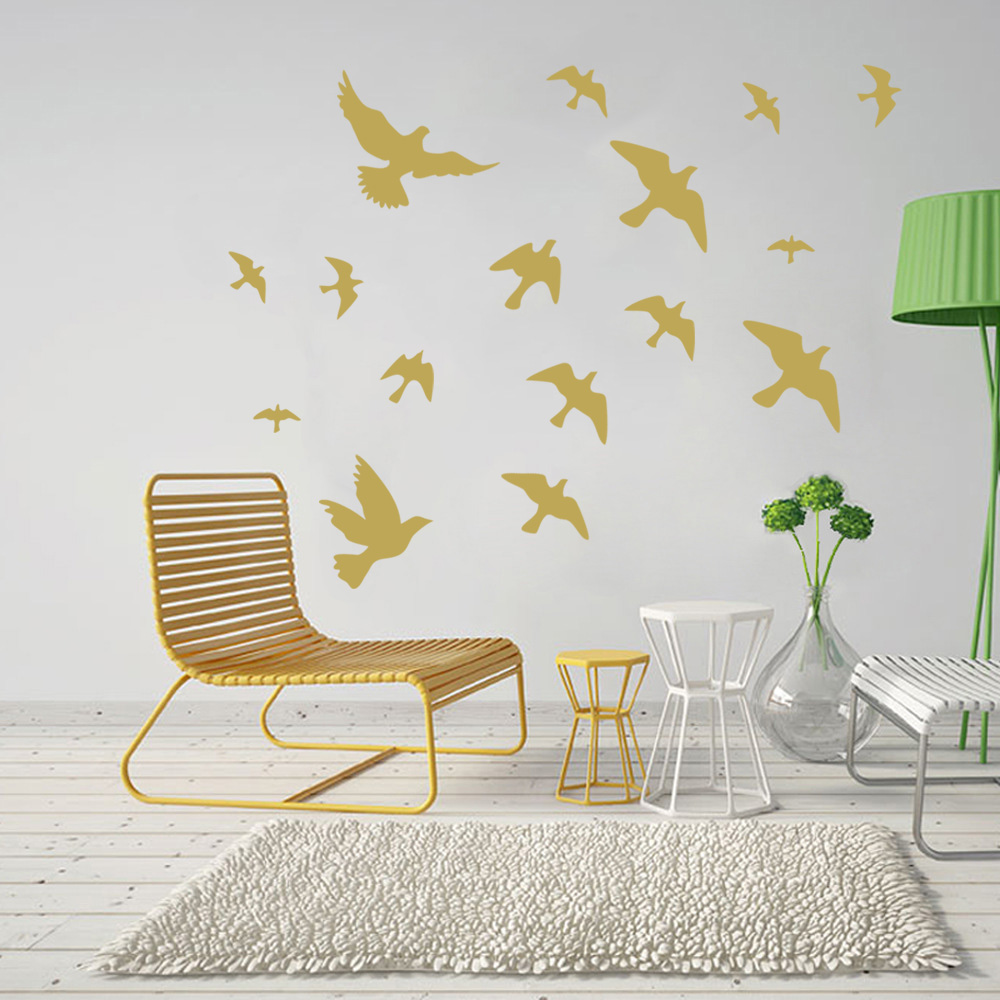 12Pcs/set Bird Wall Stickers H - Home Bathroom Floor Tiles 评论和价格