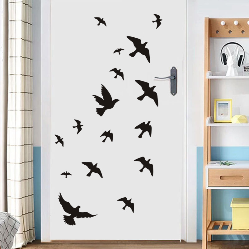 12Pcs/set Bird Wall Stickers H - Home Bathroom Floor Tiles 评论和价格