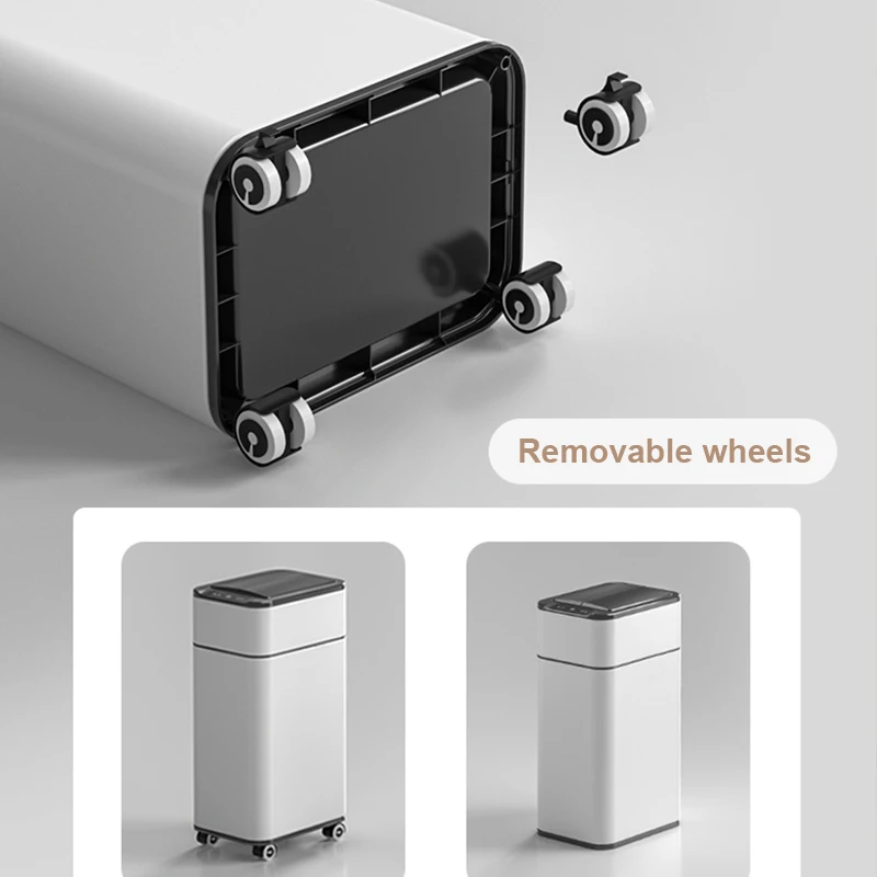 Smart Trash Can with lid 15L/2 - Home Kitchen & Bathroom 评论和价格