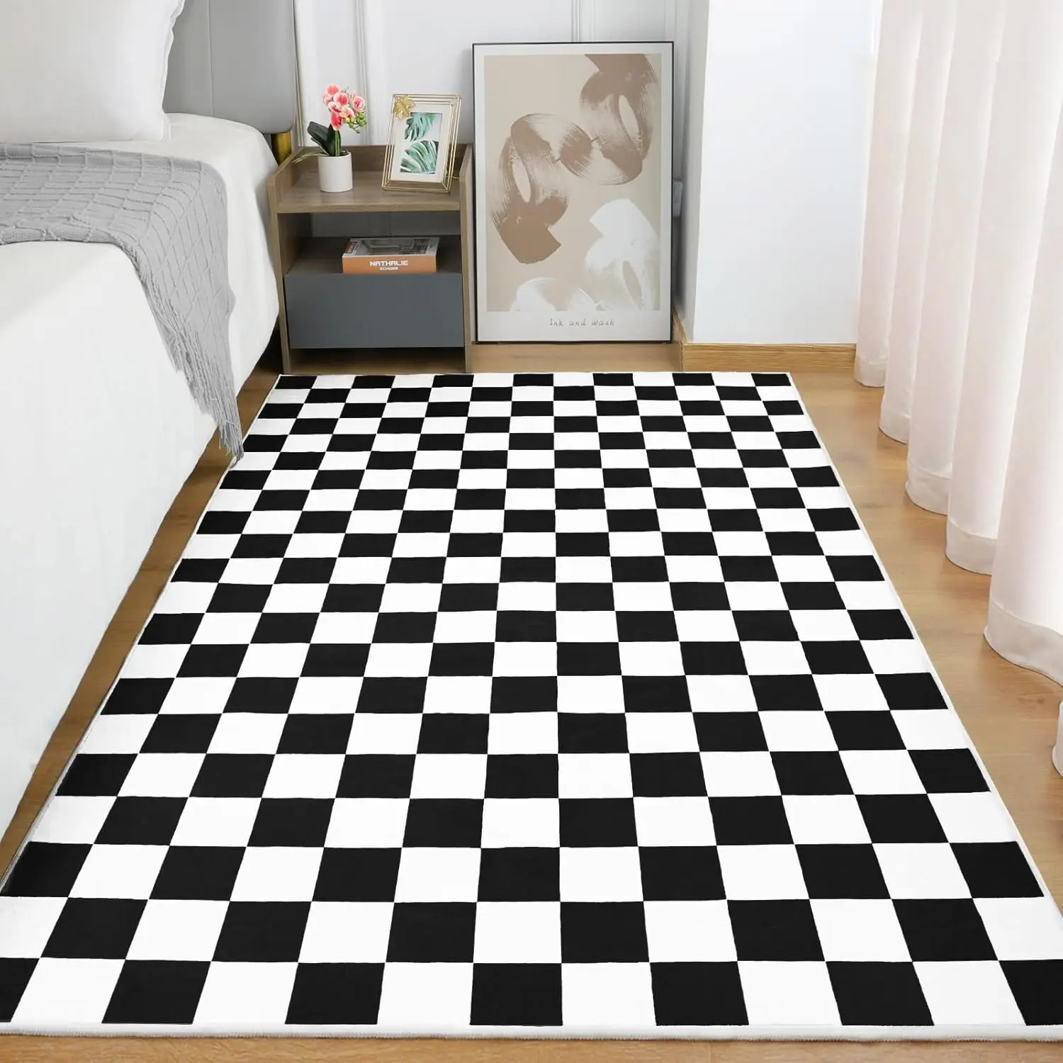 Checkerboard Pattern Carpet Va - Home Toilet Bathroom Design 评论和价格