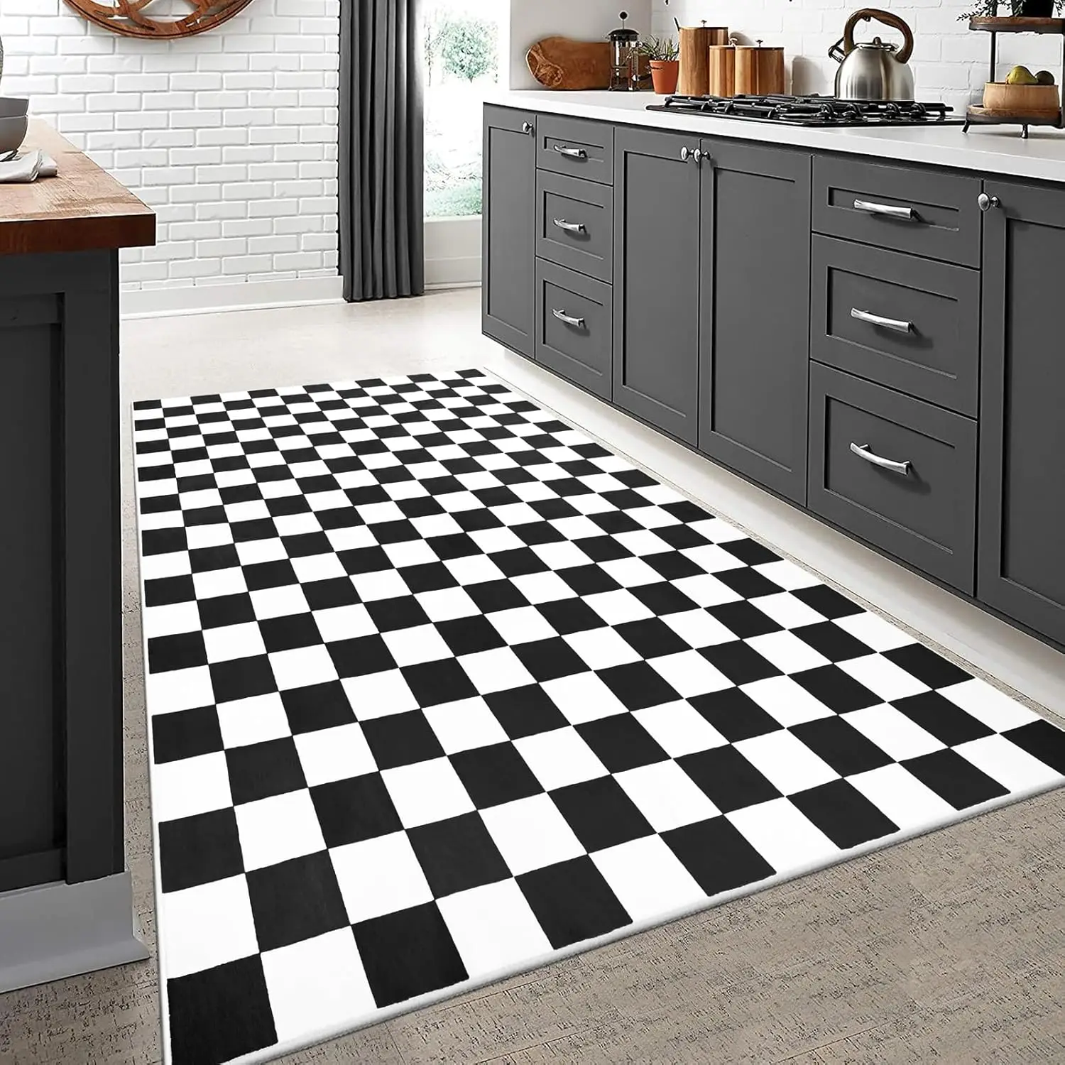 Checkerboard Pattern Carpet Va - Home Toilet Bathroom Design 评论和价格