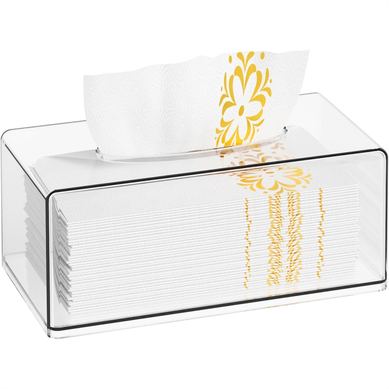 Acrylic Tissue Box Holder Rect - Home Bathroom Images 评论和价格