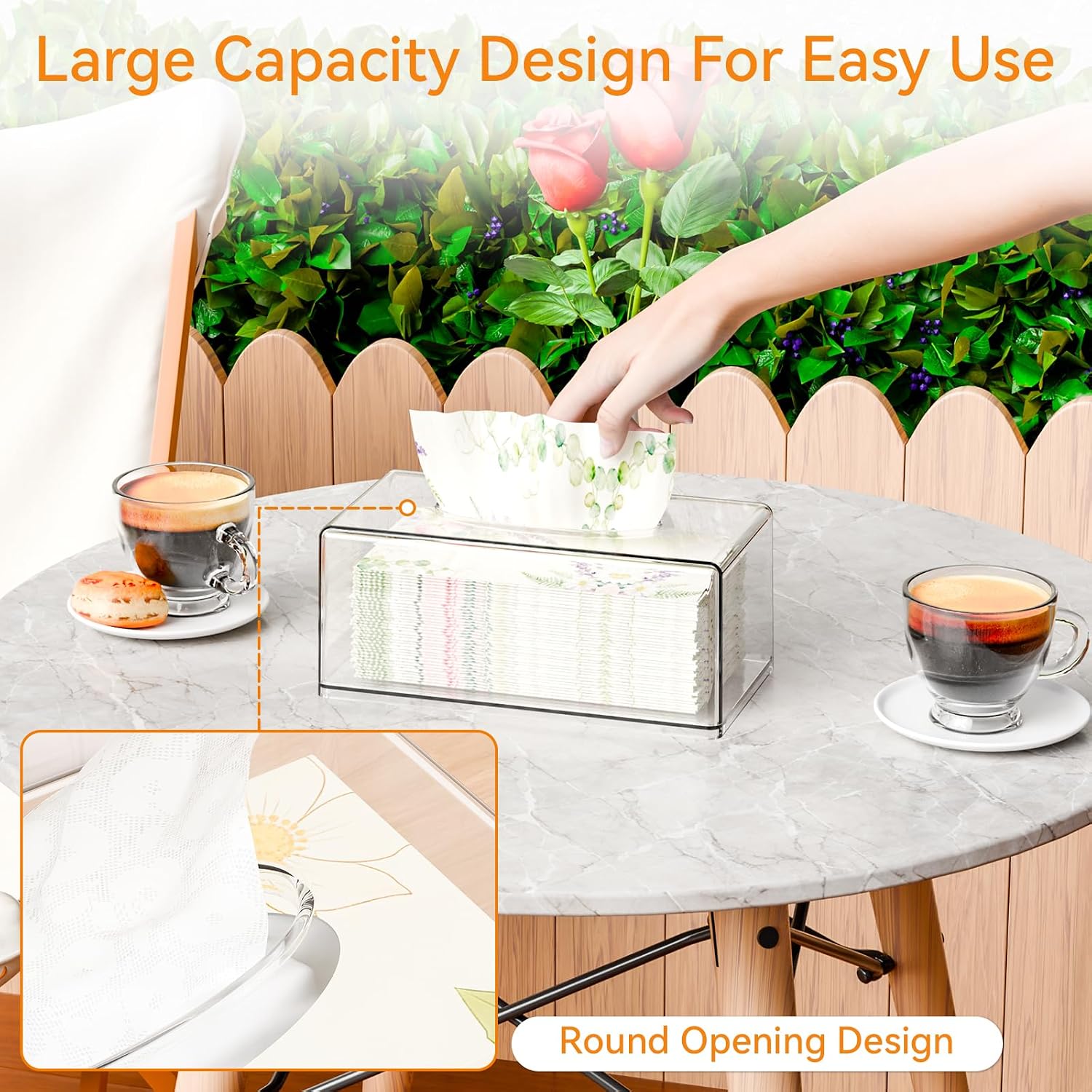 Acrylic Tissue Box Holder Rect - Home Bathroom Images 评论和价格