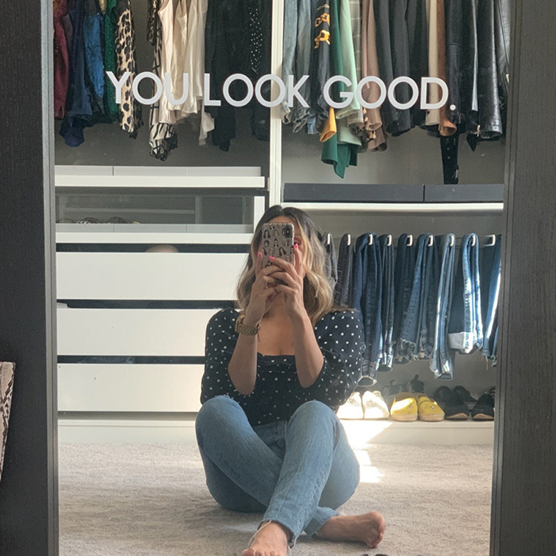 You Look Good Mirror Wall Stic - Home Bathroom Floor Tiles 评论和价格
