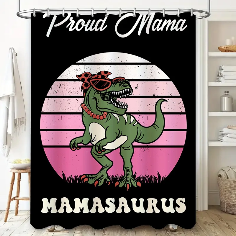 Stylish Mama Dinosaur Shower C - Home Decor Bathroom Ideas 评论和价格