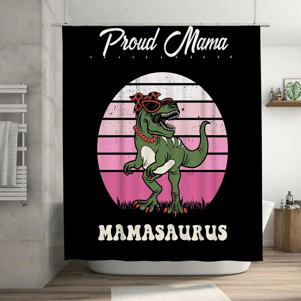Stylish Mama Dinosaur Shower C - Home Decor Bathroom Ideas 评论和价格