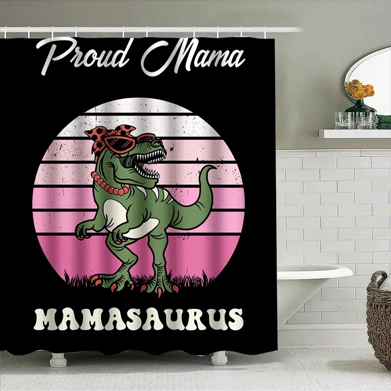 Stylish Mama Dinosaur Shower C - Home Decor Bathroom Ideas 评论和价格