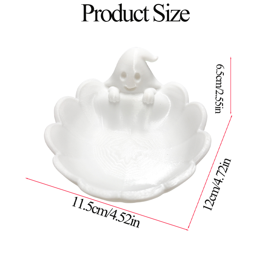 Matte White 3D Cute Ghost-Shap - Home Essentials Bathroom Storage 评论和价格
