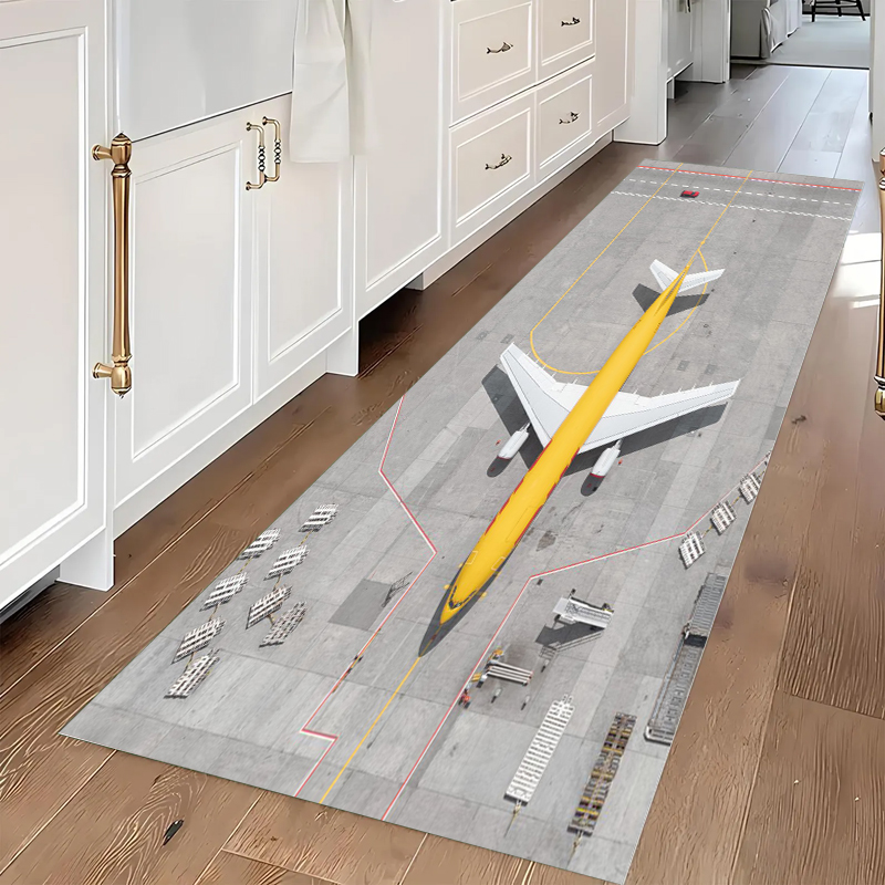 Top View Airport Apron Yellow  - Jet Home Bathroom Mats 评论和价格